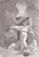 Apelles Mestres: Illustraci de Ione, ltimos dias de Pompeya, 1883.