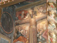 Beget: La imatge del Crist Majestat a l'esglsia de Sant Cristfol