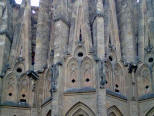 Gaud: Sagrada Famlia - L'absis amb les finestres tapiades