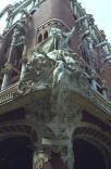 Domènech i Montaner: Palau de la Música Catalana et groupe sculptural de Miquel Blay  "La Chanson populaire".
