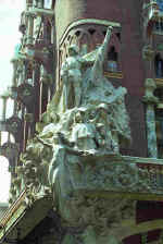 Domnech i Montaner: Palau de la Msica Catalana Grupo escultrico fachada
