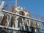 Gaud: Sagrada Familia  Fachada de la Gloria  Estado de construccin a Febrero de 2005