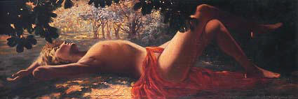 Riquer: Pintura "Desnudo femenino" óleo