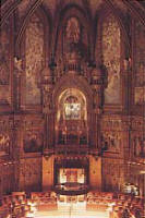 Riquer:  Decoración   Plafones del Presbiterio de Montserrat 1897
