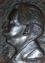 Plaque en bronze avec le profil de Granados