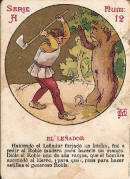 Apel·les Mestres: Cromo de Chocolates Amatller, de la col·lecció Fabulas Ilustradas, que explica la història del pròleg de Liliana.