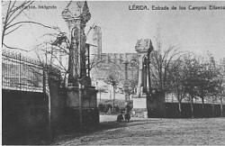Francesc de Paula Morera i Gatell: Porta de la tanca dels Camps Elisis a Lleida.