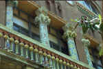 Dom�nech i Montaner: Palau de la M�sica Catalana Detalle fachada lateral