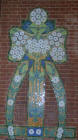 Mosaico en la Sala de M�sica del Institut Pere Mata de Reus
